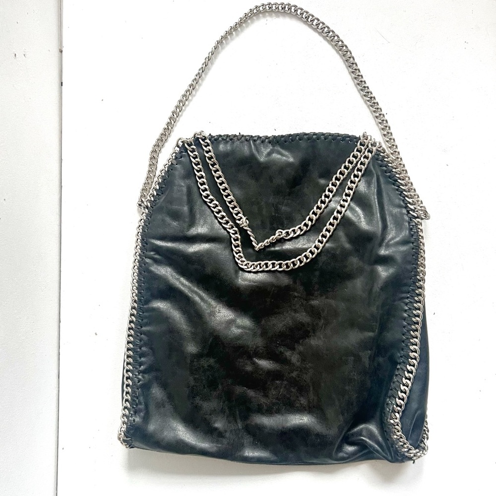 Black Chain Tote Bag